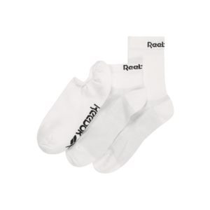 Reebok Sport Športové ponožky biela / čierna vyobraziť