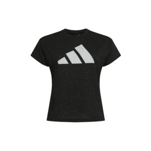 ADIDAS PERFORMANCE Funkčné tričko čierna melírovaná / svetlosivá vyobraziť