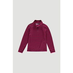 O'NEILL Funkčná flisová bunda 'Stripe Half Zip' ružová / čierna vyobraziť