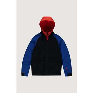 O'NEILL Outdoorová bunda 'Decombe-Bomber' čierna / modrá / červená vyobraziť