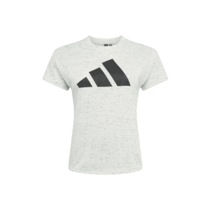 ADIDAS PERFORMANCE Funkčné tričko biela melírovaná / čierna vyobraziť