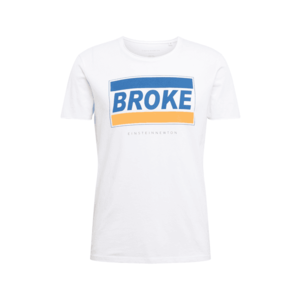 EINSTEIN & NEWTON Tričko 'Broke' biela / modrá / marhuľová vyobraziť