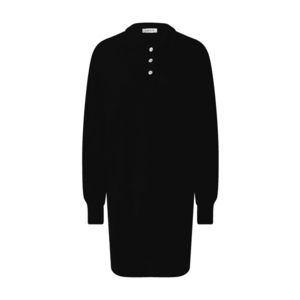 EDITED Pletené šaty 'Larina' čierna vyobraziť