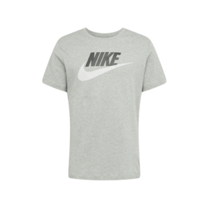 Nike Sportswear Tričko biela / sivá melírovaná / čierna vyobraziť