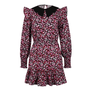 Miss Selfridge Šaty čierna / ružová / biela / červená vyobraziť