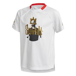 ADIDAS PERFORMANCE Funkčné tričko biela / zlatá / červená / čierna vyobraziť