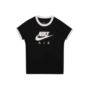Nike Sportswear Tričko biela / čierna / svetlobéžová vyobraziť