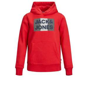 Jack & Jones Junior Mikina červená / biela / sivá vyobraziť