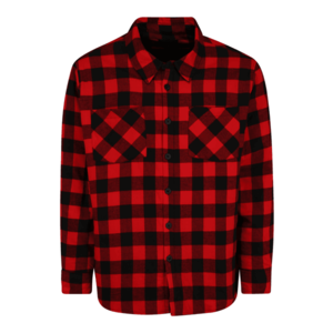 Urban Classics Plus Size Košeľa červená / čierna vyobraziť