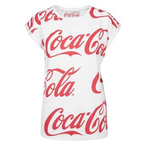 Merchcode Tričko 'Coca Cola' červená / biela vyobraziť