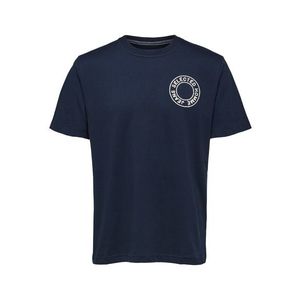 SELECTED HOMME Tričko modrá / biela vyobraziť