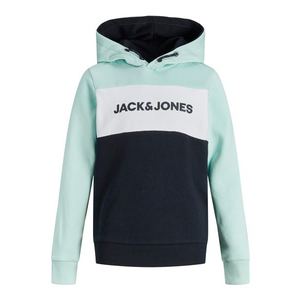 Jack & Jones Junior Mikina biela / tmavomodrá / svetlomodrá vyobraziť