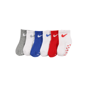 NIKE Športové ponožky červená / modrá / biela / sivá vyobraziť