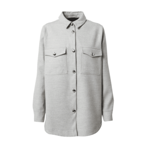 River Island Prechodná bunda 'Flannel Overshirt' svetlosivá / sivá vyobraziť