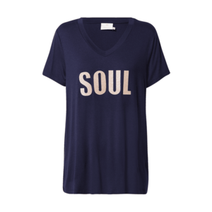 Kaffe Tričko 'Soul' námornícka modrá / zlatá vyobraziť