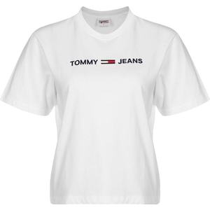 Tommy Jeans T-Shirt biela / čierna vyobraziť