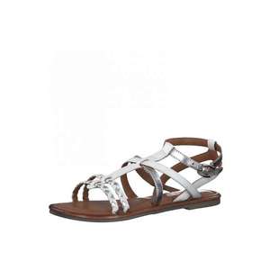 TAMARIS Remienkové sandále biela / strieborná vyobraziť