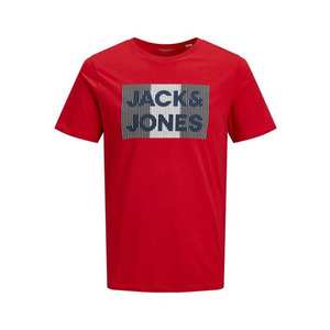 Jack & Jones Junior Tričko ohnivo červená / čierna / biela / námornícka modrá vyobraziť