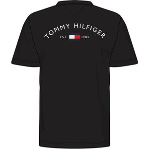 TOMMY HILFIGER Tričko čierna / biela / červená vyobraziť