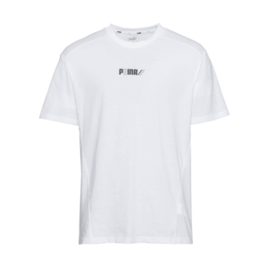 PUMA Funkčné tričko biela / čierna vyobraziť
