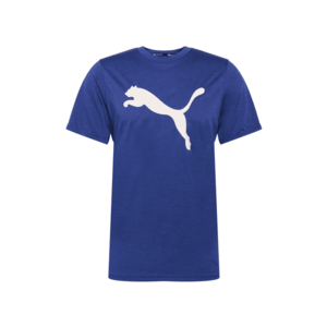 PUMA Funkčné tričko 'Heather Cat' modrá melírovaná / biela vyobraziť