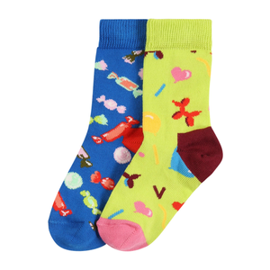 Happy Socks Ponožky 'Candy & Balloons' modrá / žltá / zmiešané farby vyobraziť