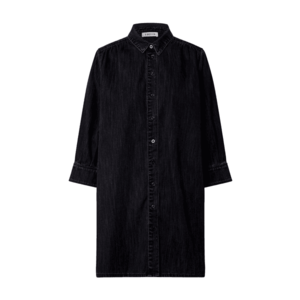 EDITED Košeľové šaty 'Siena' čierny denim vyobraziť