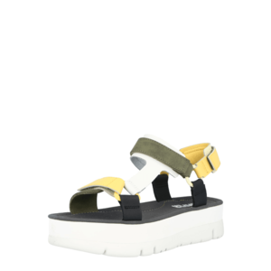 CAMPER Remienkové sandále tmavozelená / žltá / biela / čierna vyobraziť