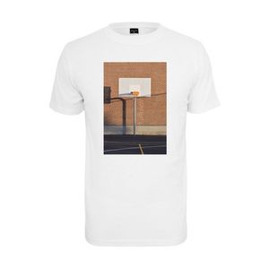 Mister Tee Tričko 'Pizza Basketball Court' biela / zmiešané farby vyobraziť