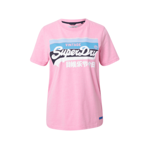 Superdry Tričko 'Cali' svetlomodrá / námornícka modrá / biela / s ružovými fľakmi vyobraziť