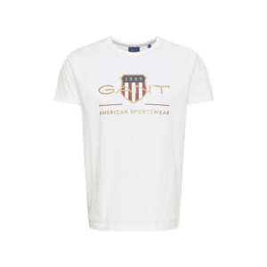 GANT Tričko biela / zlatá / tmavočervená / modrá vyobraziť