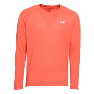 UNDER ARMOUR Funkčné tričko 'Streaker' oranžovo červená / biela vyobraziť