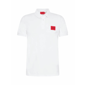 HUGO Tričko 'Dereso212' biela / červená / čierna vyobraziť