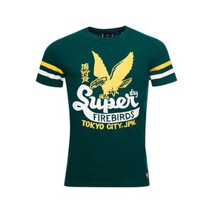 Superdry Tričko zelená / biela / žltá vyobraziť