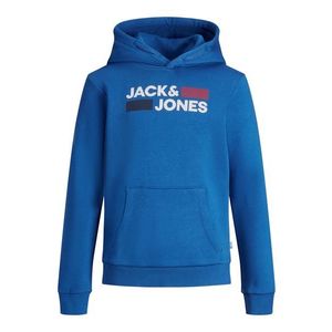 Jack & Jones Junior Mikina kráľovská modrá / biela / červená vyobraziť