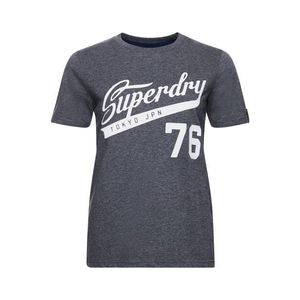 Superdry Tričko sivá melírovaná / biela vyobraziť