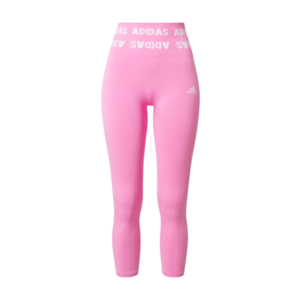 ADIDAS PERFORMANCE Športové nohavice ružová / biela vyobraziť