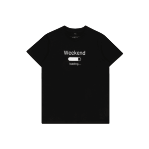 Mister Tee Tričko 'Weekend Loading 2.0' čierna / biela vyobraziť