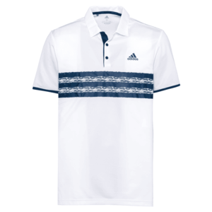 adidas Golf Funkčné tričko biela / námornícka modrá vyobraziť