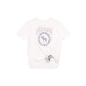 Abercrombie & Fitch Tričko biela / svetloružová / svetlomodrá vyobraziť