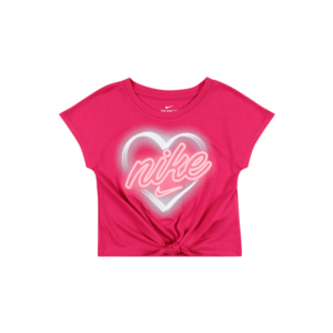 NIKE Funkčné tričko 'HEART GLOW IN THE DARK' brusnicová / neónovo ružová vyobraziť