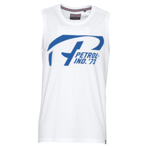 Petrol Industries Tričko biela / modrá vyobraziť