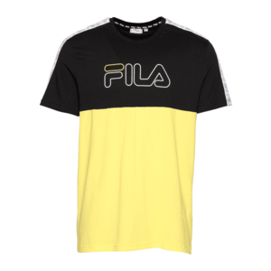 FILA Funkčné tričko 'Jopi' čierna / žltá vyobraziť