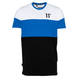 11 Degrees T-Shirt biela / čierna / kráľovská modrá vyobraziť