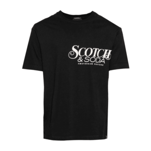 SCOTCH & SODA Tričko čierna / biela vyobraziť