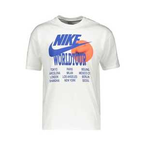 Nike Sportswear Tričko biela / kráľovská modrá / ohnivo červená vyobraziť