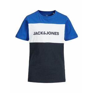 Jack & Jones Junior Tričko biela / kráľovská modrá / tmavomodrá vyobraziť