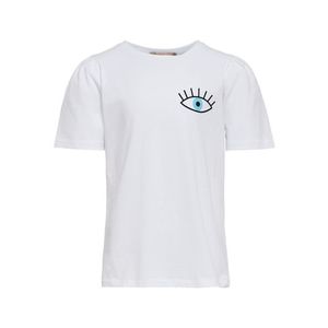 KIDS ONLY T-Shirt 'Nora' čierna / svetlomodrá / šedobiela vyobraziť