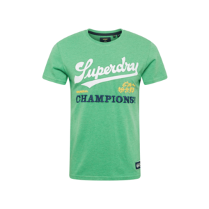 Superdry Tričko zelená / zmiešané farby vyobraziť