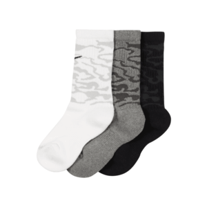 NIKE Športové ponožky biela / sivá / čierna vyobraziť
